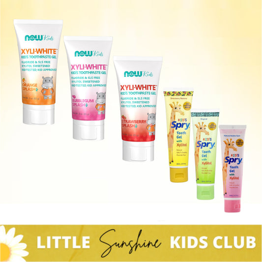 LittleSunshine | NOW Foods, XyliWhite, Kid's Toothpaste Gel, Xlear, Spry Tooth Gel with Xylitol,