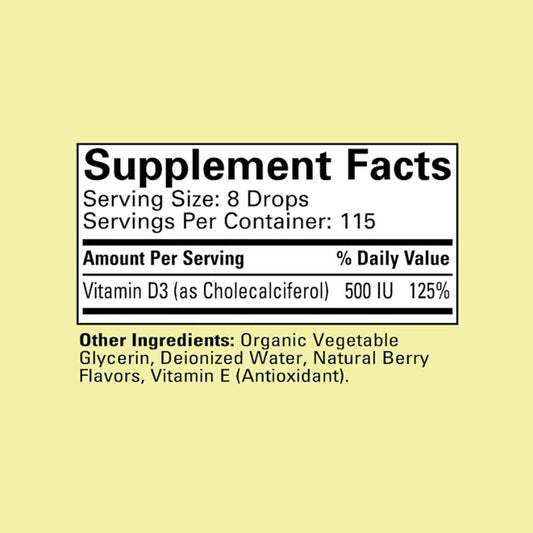 LittleSunshine | ChildLife Essentials, Vitamin D3, Natural Berry, 12.5 mcg Bone & Immune Health