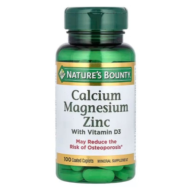 LittleSunshine | Nature's Bounty, Calcium Magnesium Zinc with Vitamin D3, 100 Coated Caplets