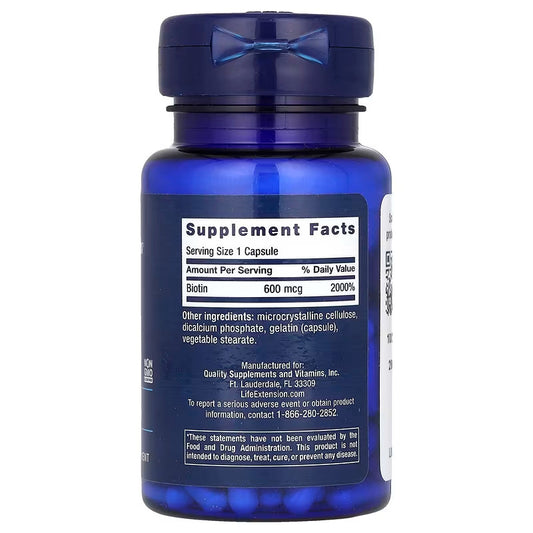 USA Supplements | Life Extension, Biotin ( Essential Nutrient for Healthy Hair and Nails )