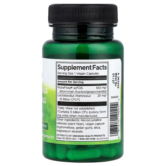 USA Supplements | Swanson, Lactobacillus Rhamnosus With FOS ( Digestive Health Support )