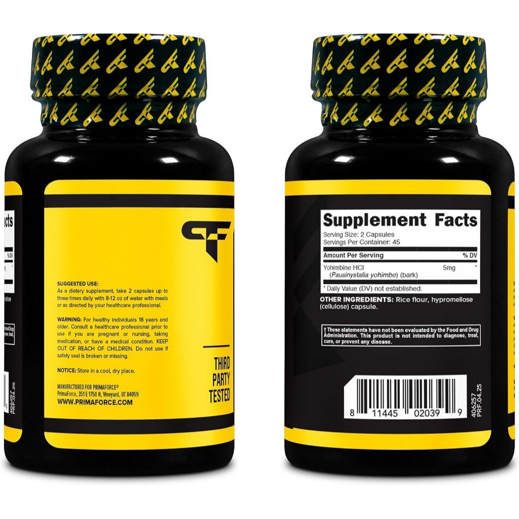 USA Supplements | Primaforce, Yohimbine ( May Help Support Fat Loss )