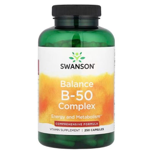HealthilyYou | Swanson, Balance B-50 Complex, Capsules Promotes Nervous System, & Immune Health