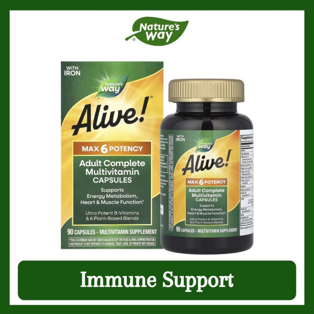 Nature's Way, Alive!® Max6 Potency Multivitamin ( Supports Immune Health )