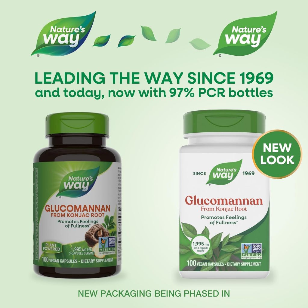 Nature's Way, Glucomannan from Konjac Root ( Supports Overall Digestive Health )