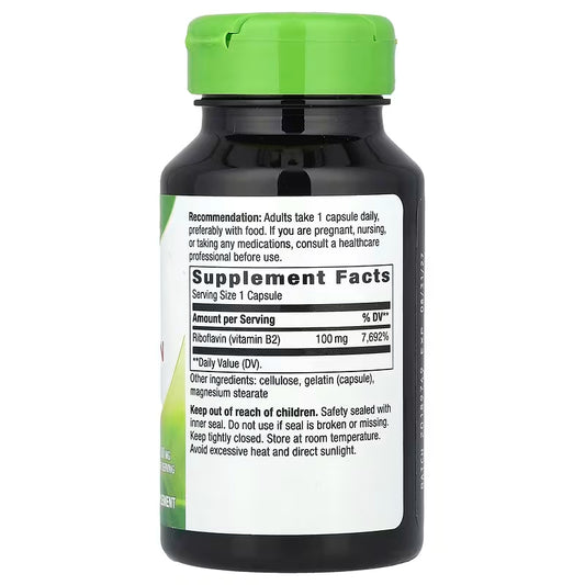 Nature's Way, Riboflavin, Vitamin B2 ( Supports Cellular Processes, Heart & Vascular Health )