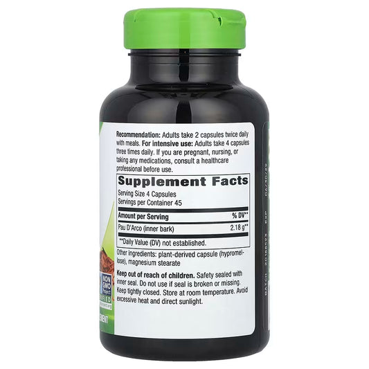 Nature's Way, Pau d'Arco Inner Bark ( Natural Anti-Inflammatory & Antioxidant Effects )