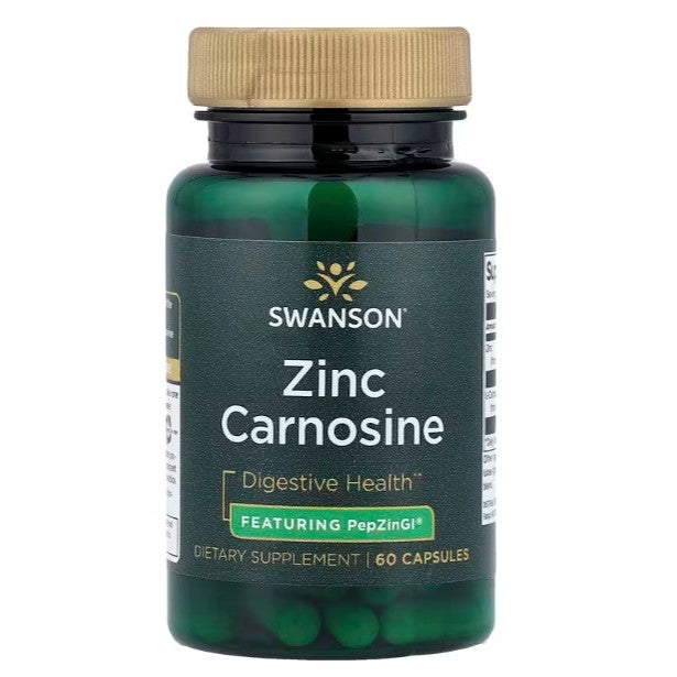 Healthily You | Swanson, Zinc Carnosine, 60 Capsules Digestive Health Featuring PepZinGI