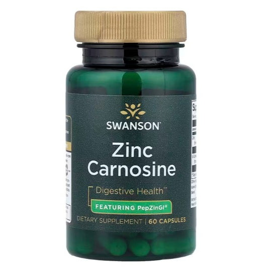 Healthily You | Swanson, Zinc Carnosine, 60 Capsules Digestive Health Featuring PepZinGI