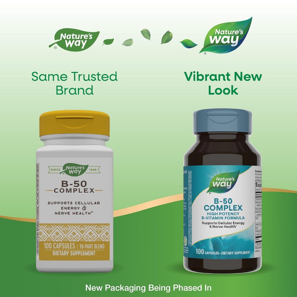 Nature's Way, B-50 Complex ( Supports Cellular Energy & Promotes Nerve Health )