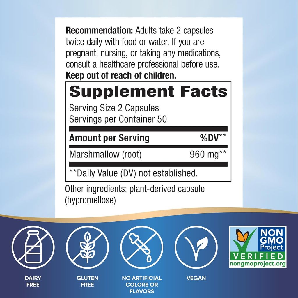 Nature's Way, Marshmallow Root ( Traditionally Used to Soothe Digestive Discomfort )