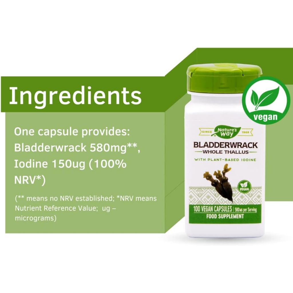 Nature's Way, Bladderwrack ( Supports Thyroid Health & Promotes Metabolic Health )