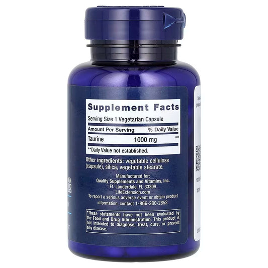 Life Extension, Taurine ( Supports Cardiovascular Health & Cognitive Support )