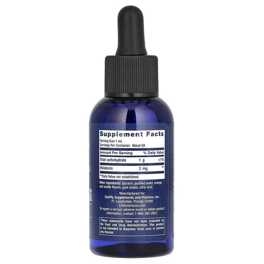 Life Extension, Fast-Acting Liquid Melatonin ( Promotes Optimal Sleep & Immune Function )