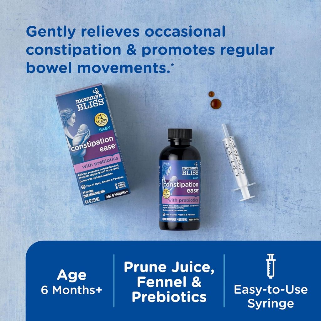 LittleSunshine | Mommy's Bliss, Baby Constipation Ease + Probiotics, Baby Probiotic Drops, Digestive