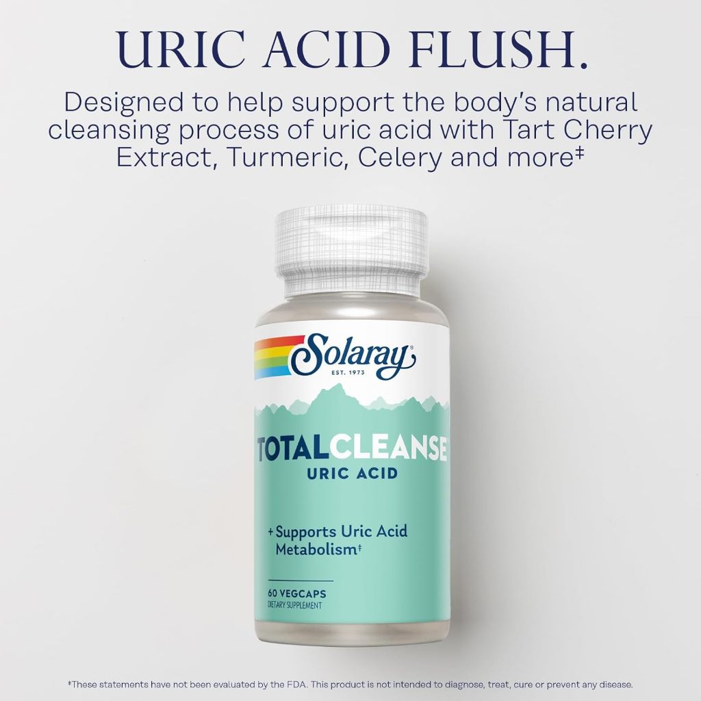 NaturalSolutions | Solaray, Total Cleanse, Colon, Liver, Lymph, Uric Acid, + Supports Uric Acid