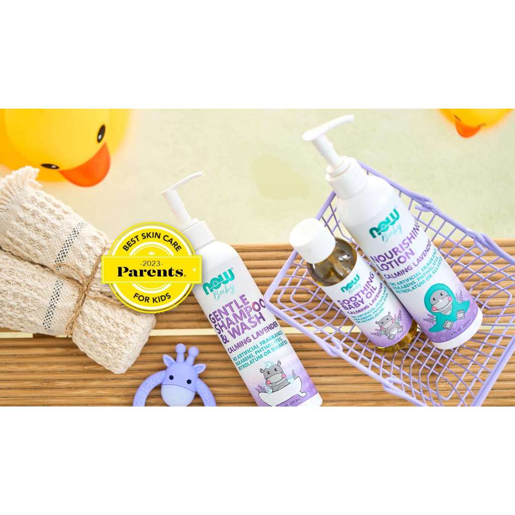 LittleSunshine | NOW Foods, Soothing Baby Oil, Calming Lavender,  Fragrance Free Quality Tested