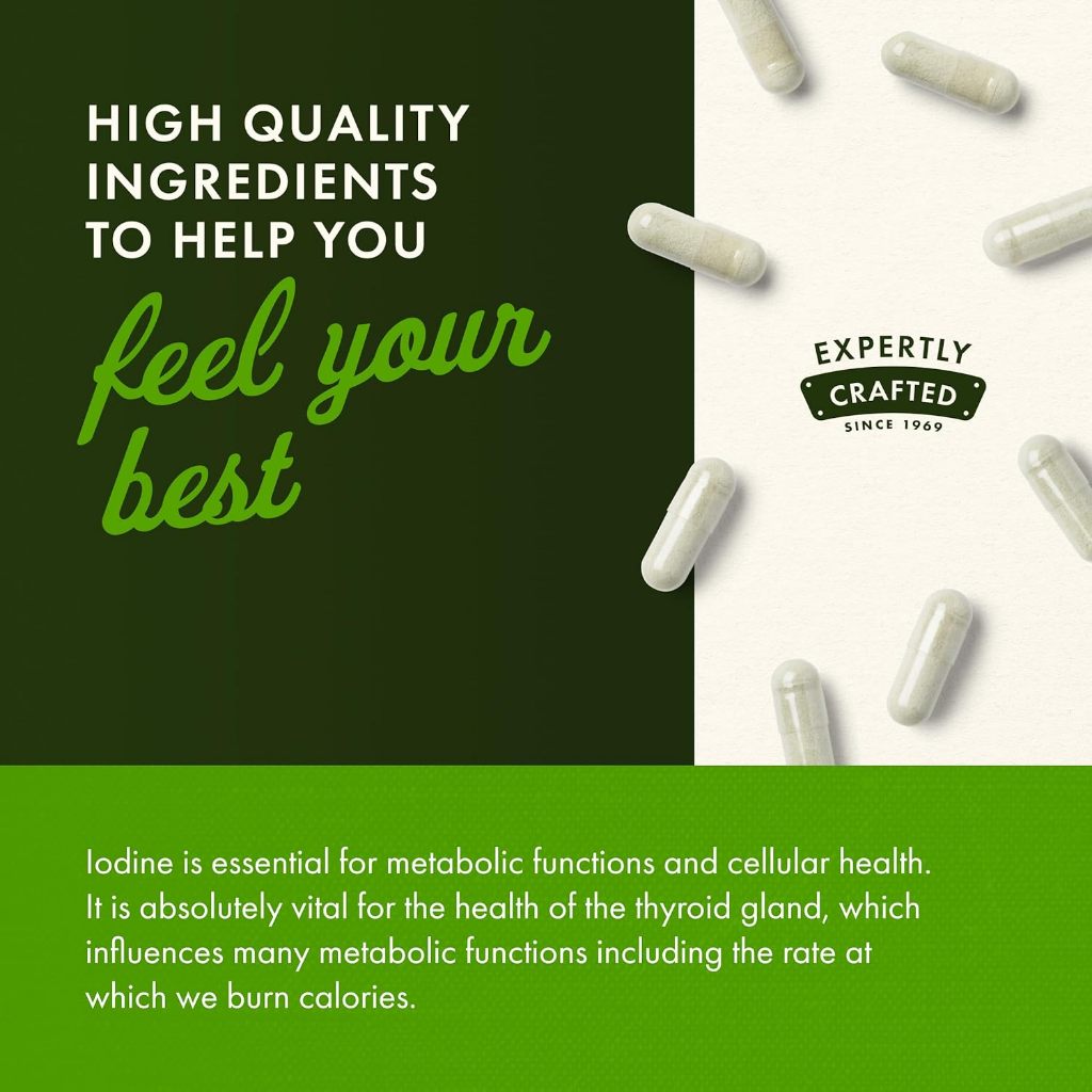 HealthilyYou | Swanson, Triple Iodine Complex, High Potency, 12.5 mg, 60 Veggie Caps Thyroid Support