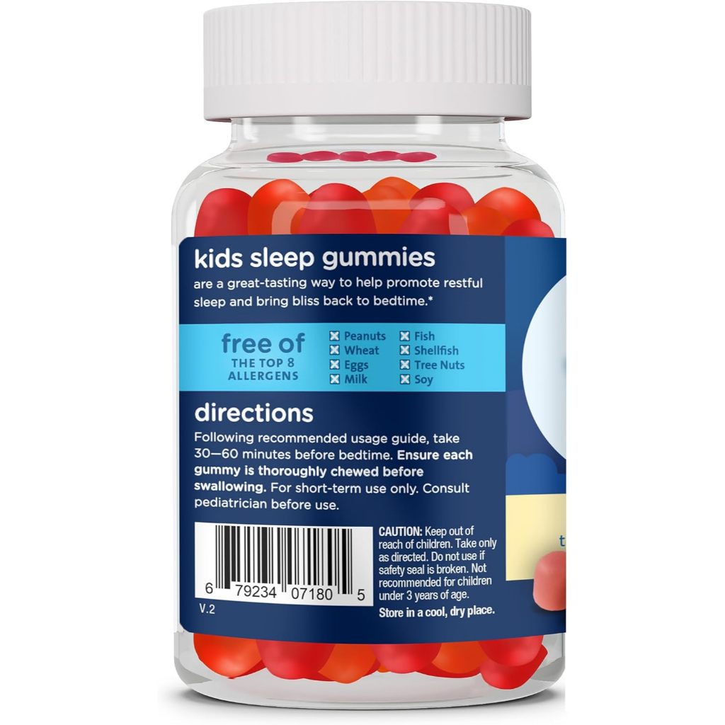 LittleSunshine | Mommy's Bliss, Kids Sleep Gummies With Melatonin, Age 3 Years+, Strawberry, 60Gummy