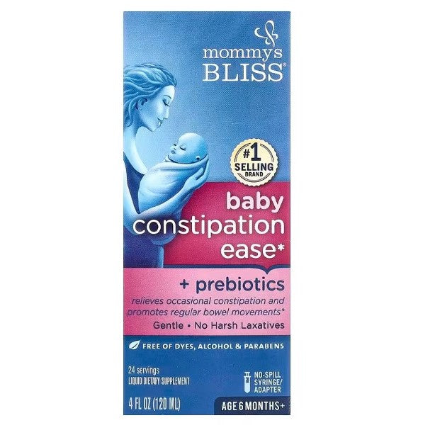 LittleSunshine | Mommy's Bliss, Baby Constipation Ease + Probiotics, Age 6 Months+, Parabens free