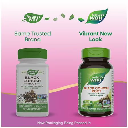 Nature's Way, Black Cohosh Root ( May Provide Support for Menopausal Symptoms and PMS )