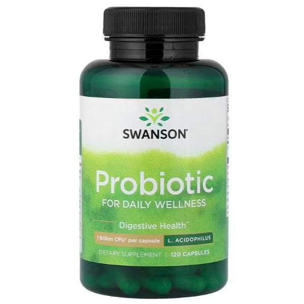 HealthilyYou | Swanson, Probiotic, 120 Capsules (1 Billion CFU per Capsule) Immune, Digestive Health