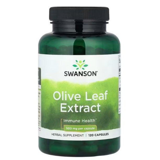 HealthilyYou | Swanson, Olive Leaf Extract , 500 mg , Capsules Immune Health Herbal Supplement