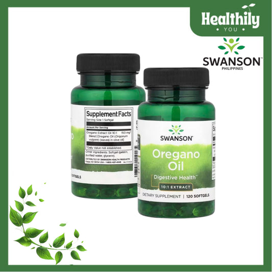 HealthilyYou | Swanson, Oregano Oil, 120 Softgels (150 mg per Softgel) Digestive Health