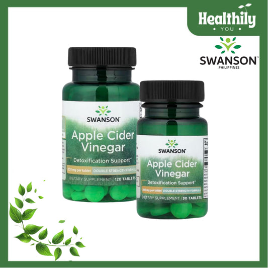 HealthilyYou | Swanson, Apple Cider Vinegar, 200 mg, Tablets Detoxification Support