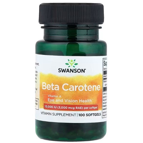 HealthilyYou | Swanson, Beta Carotene, 3,000 mcg RAE (10,000 IU), Softgels Eye and Vision Health