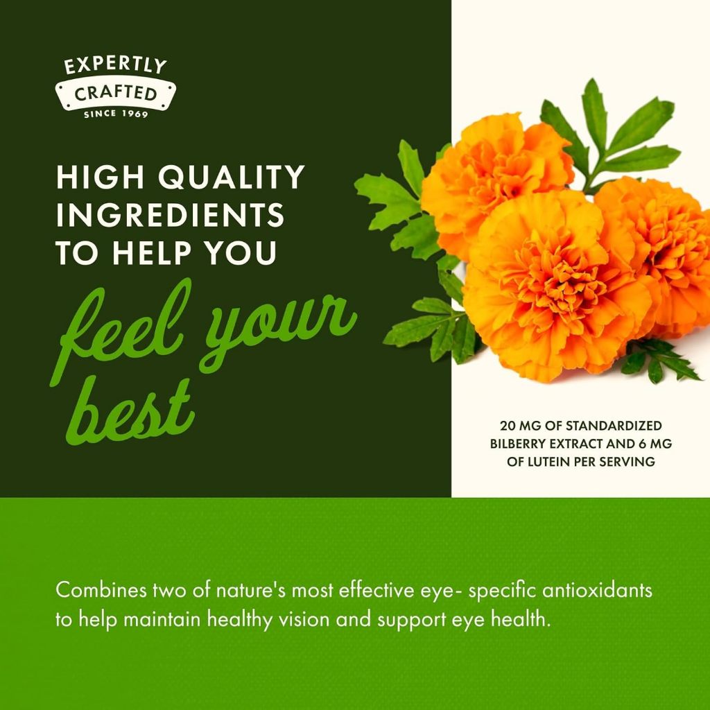 HealthilyYou | Swanson, Lutein & Bilberry, 60 & 120 Softgels, Eye and Vision Health