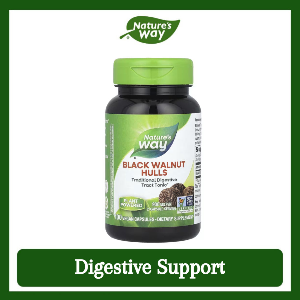 Nature's Way, Black Walnut Hulls ( Helps Soothe Digestive Tract & Supports Natural Detox Process )