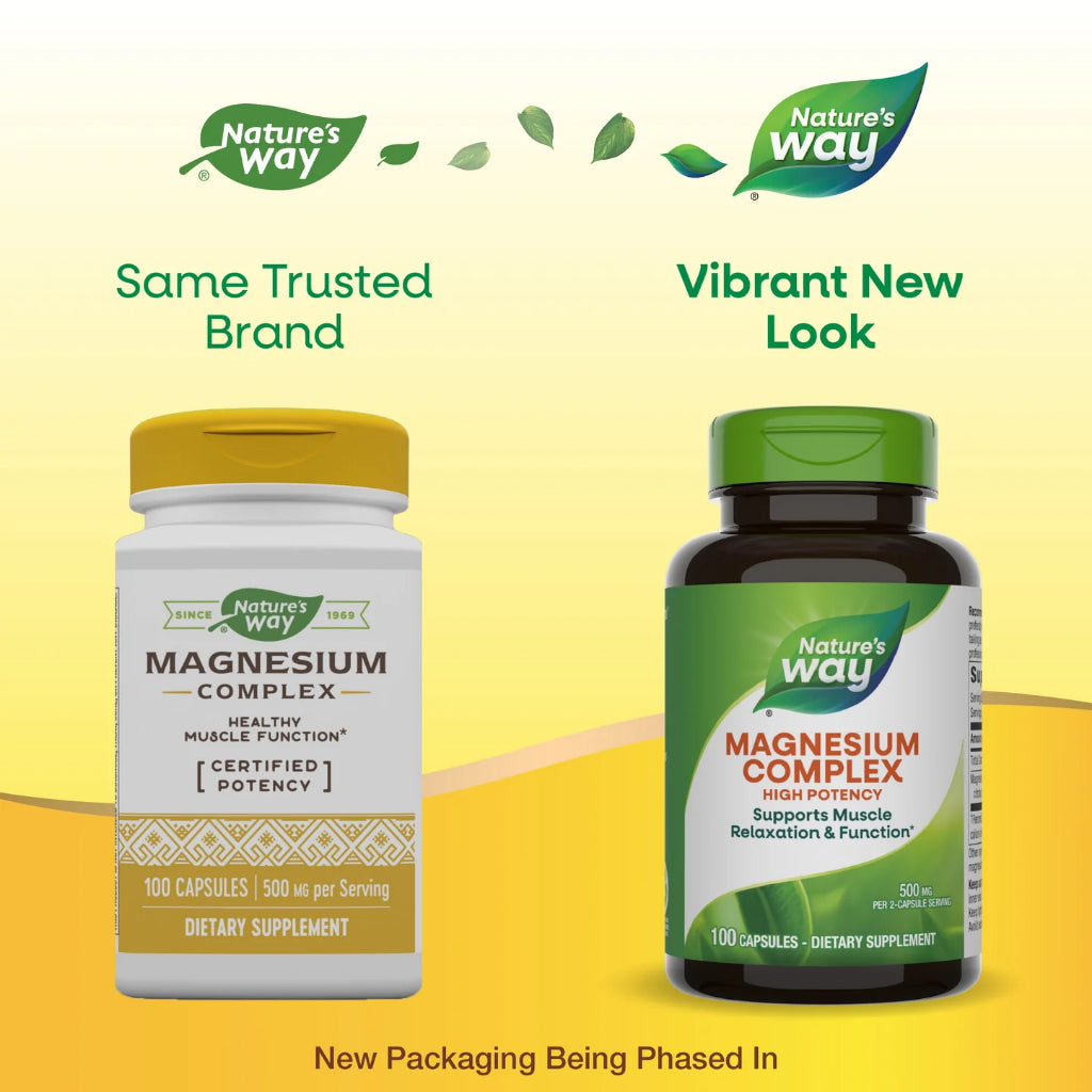 Nature's Way, Magnesium Complex ( Supports Muscle Relaxation, Promotes Heart and Nerve Function )