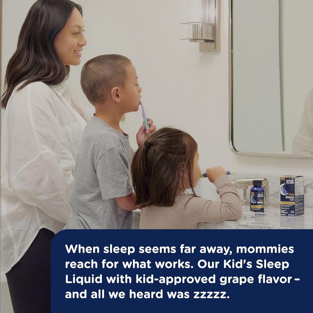LittleSunshine | Mommy's Bliss, Kids Sleep Liquid with Melatonin, Age 3 Years+, Natural Grape,