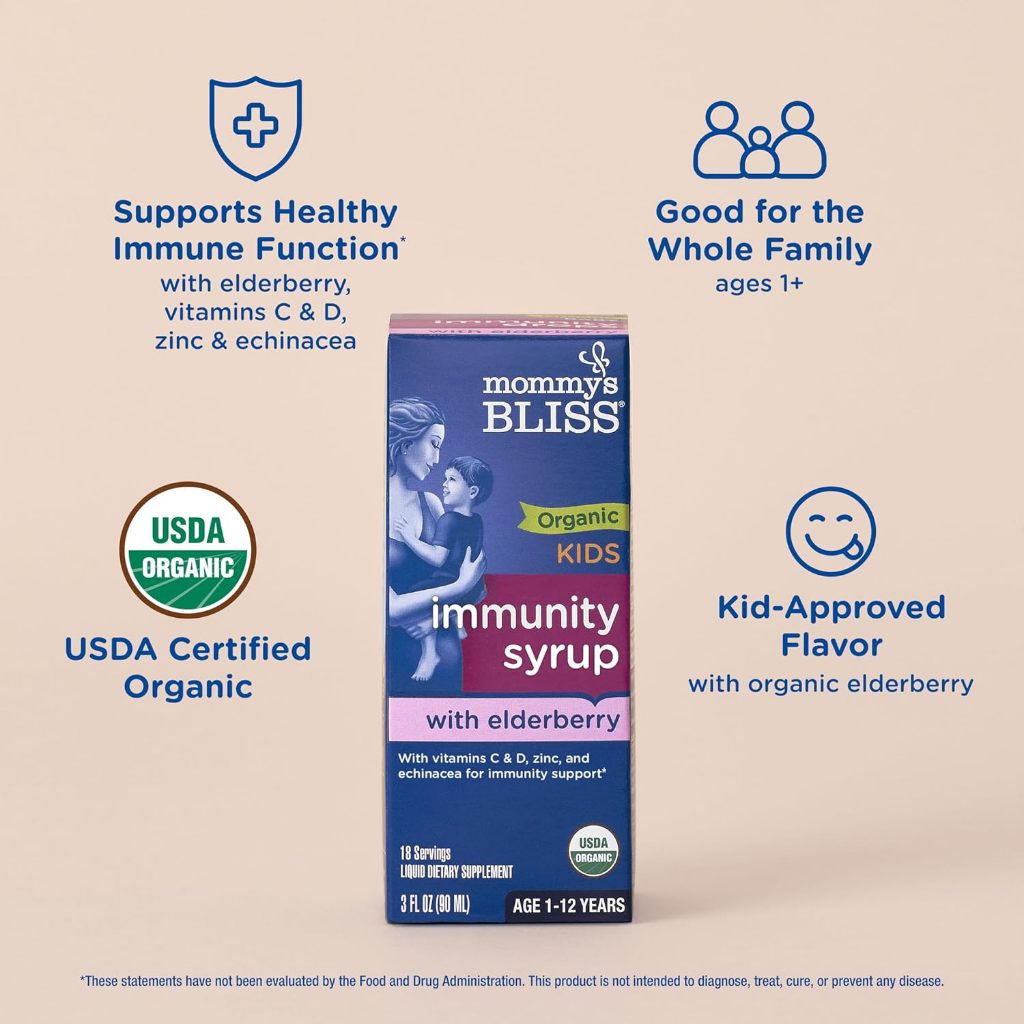 LittleSunshine | Mommy's Bliss, Kids & Baby Immunity With Elderberry Vitamins C & D Zinc & Echinacea