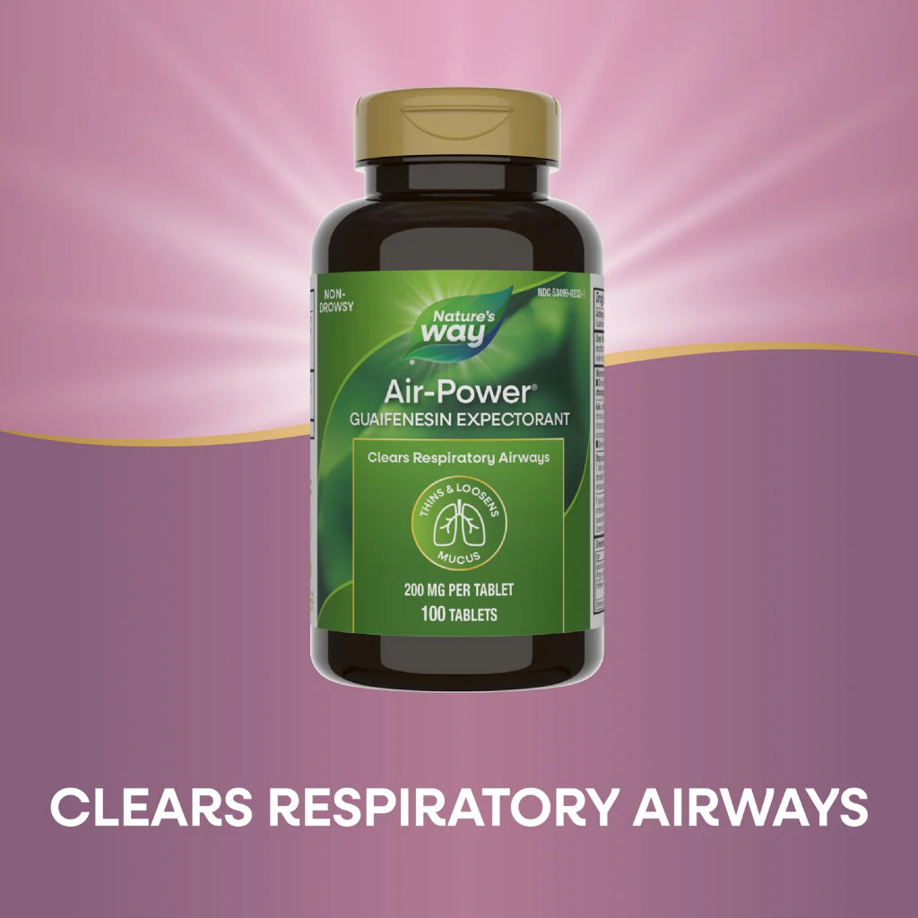 Nature's Way, Air-Power®, Guaifenesin Expectorant ( Helps Loosen Phlegm )