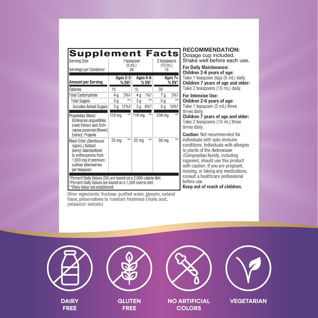 Nature's Way, Sambucus® Kids, Immune Syrup Elderberry ( Boosts Immune System )