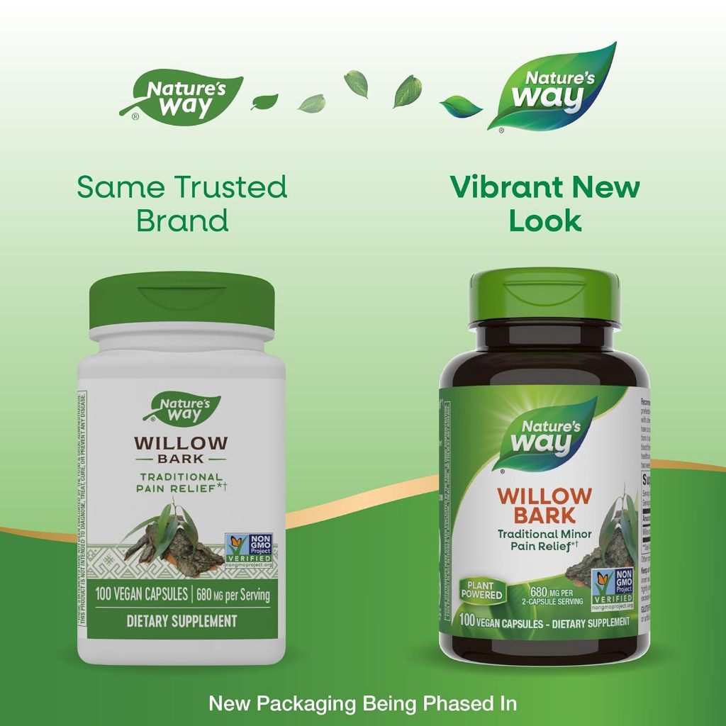 Nature's Way, Willow Bark ( Joint Comfort & Anti-Inflammatory Support )