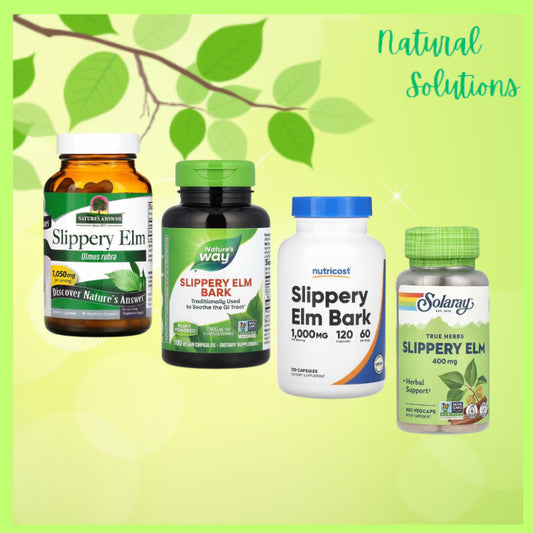 NaturalSolutions | Solaray, True Herbs, Slippery Elm, Nature's Way, Nutricost, Nature's Answer,
