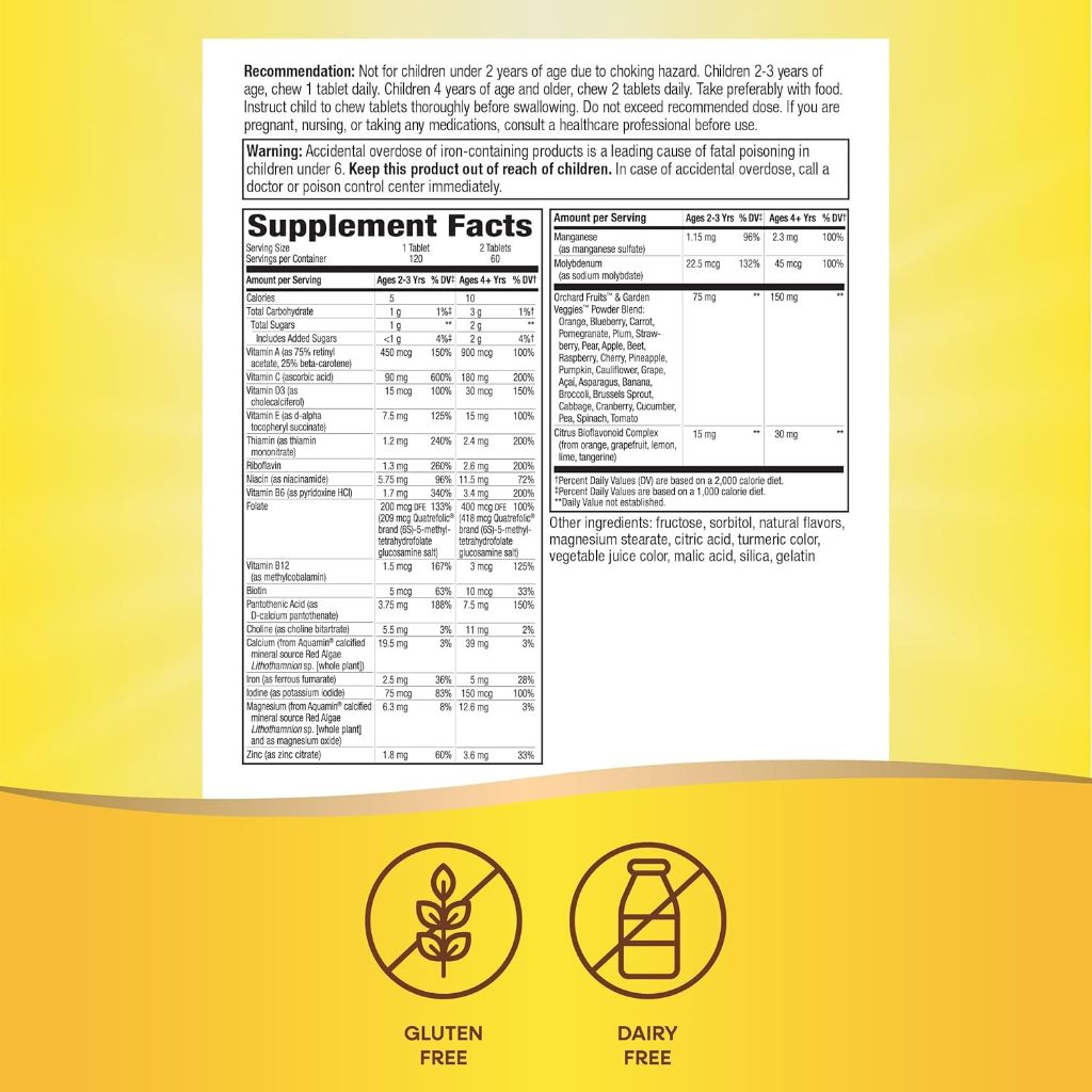 LittleSunshine | Nature's Way, Alive! Kids, Chewable Multivitamin, Supports Bone Eye & Immune Health