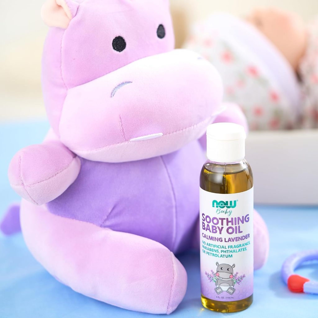 LittleSunshine | NOW Foods, Soothing Baby Oil, Calming Lavender,  Fragrance Free Quality Tested