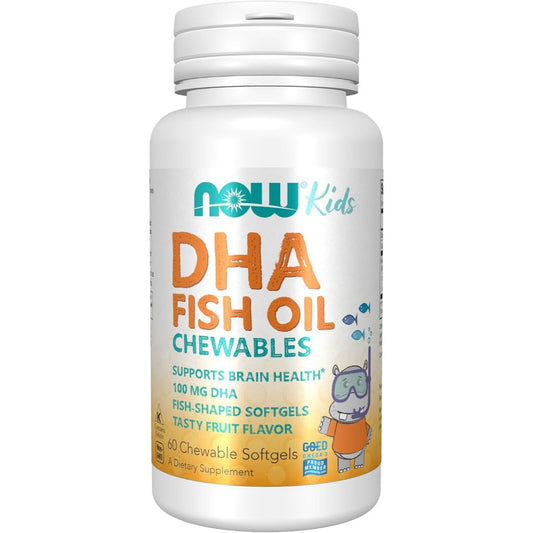 LowCostPH | NOW Foods, Kid's DHA Fish Oil Chewables, Tasty Fruit, Supports Brain Health