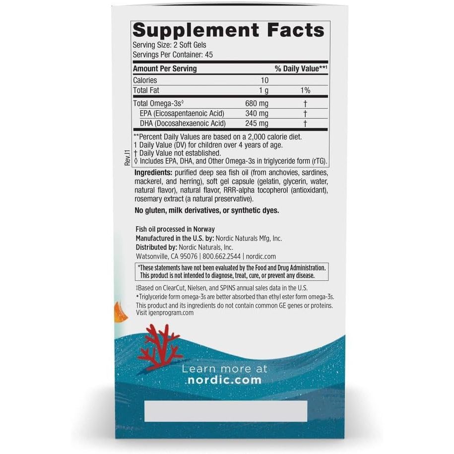 LittleSunshine | Nordic Naturals, Ultimate Omega Junior, Ages 6+, Strawberry, Supports Brain Health