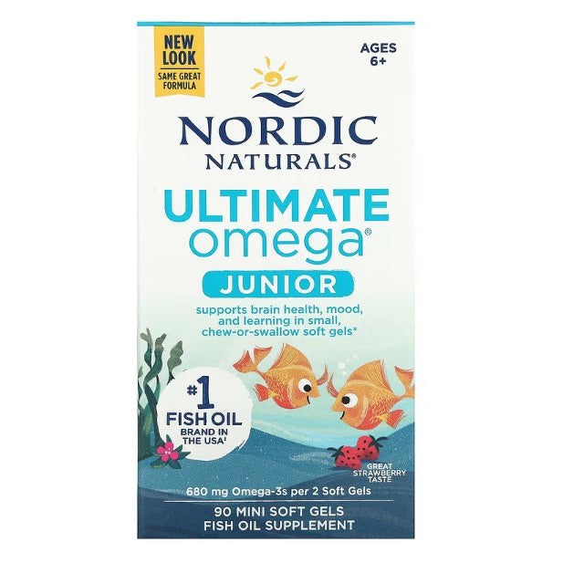 LittleSunshine | Nordic Naturals, Ultimate Omega Junior, Ages 6+, Strawberry, Supports Brain Health