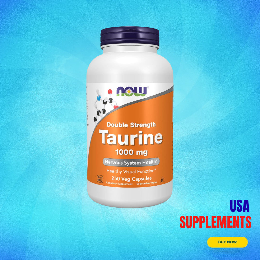 USA Supplements | NOW Foods, Taurine ( Nervous System Health )