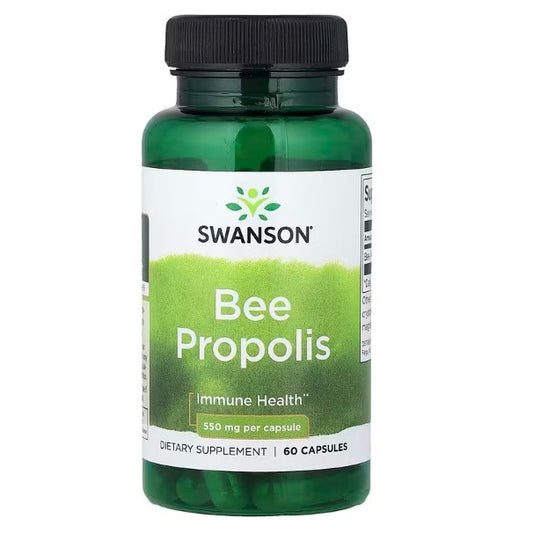 LowCostPH | Swanson, Bee Propolis, 550 mg, 60 Capsules Immune Health Dietary Supplement