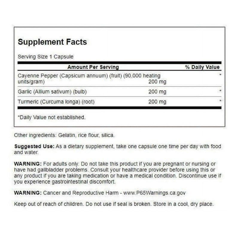 HealthilyYou | Swanson, Full Spectrum® Cayenne and Fenugreek, 60VegCaps Circulatory and Heart Health