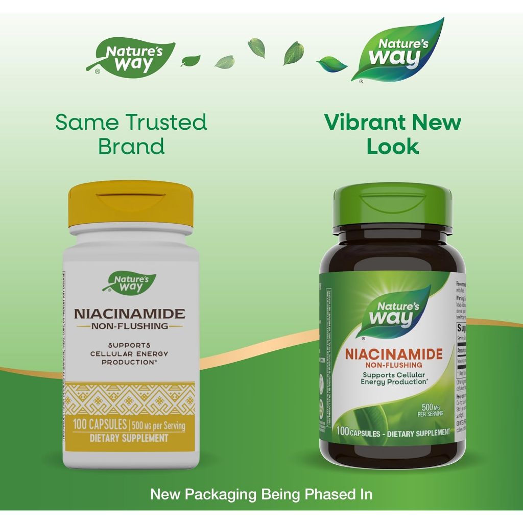 Nature's Way, Niacinamide ( Boosts Cellular Energy & Supports Skin Health )
