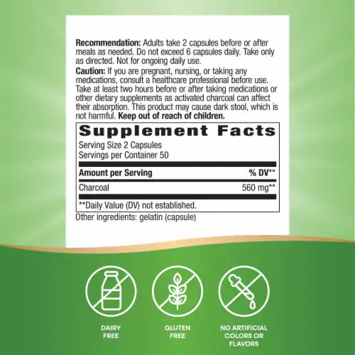 Nature's Way, Activated Charcoal ( Supports Digestive Comfort & Helps Neutralize Toxins )