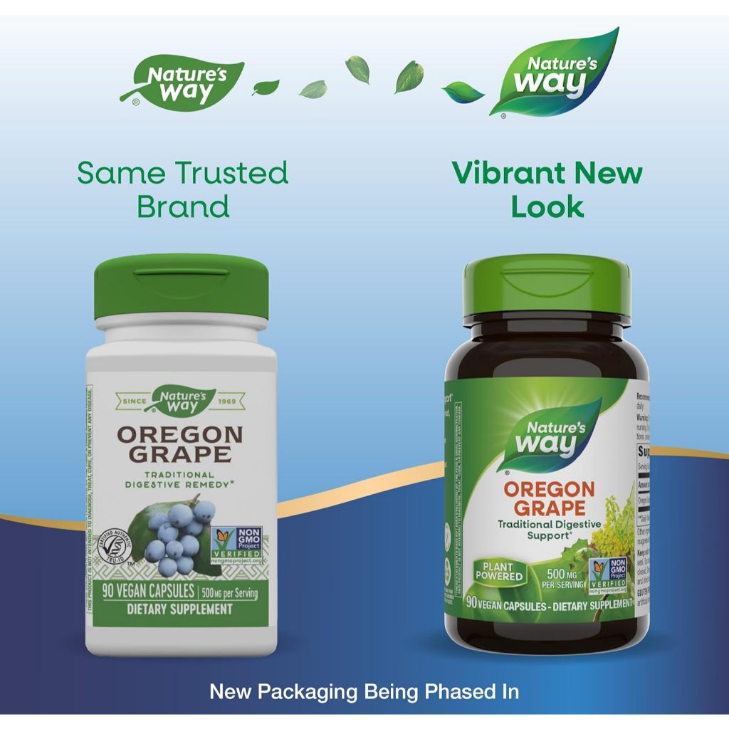 Nature's Way, Oregon Grape ( Digestive Health & Antimicrobial Support )